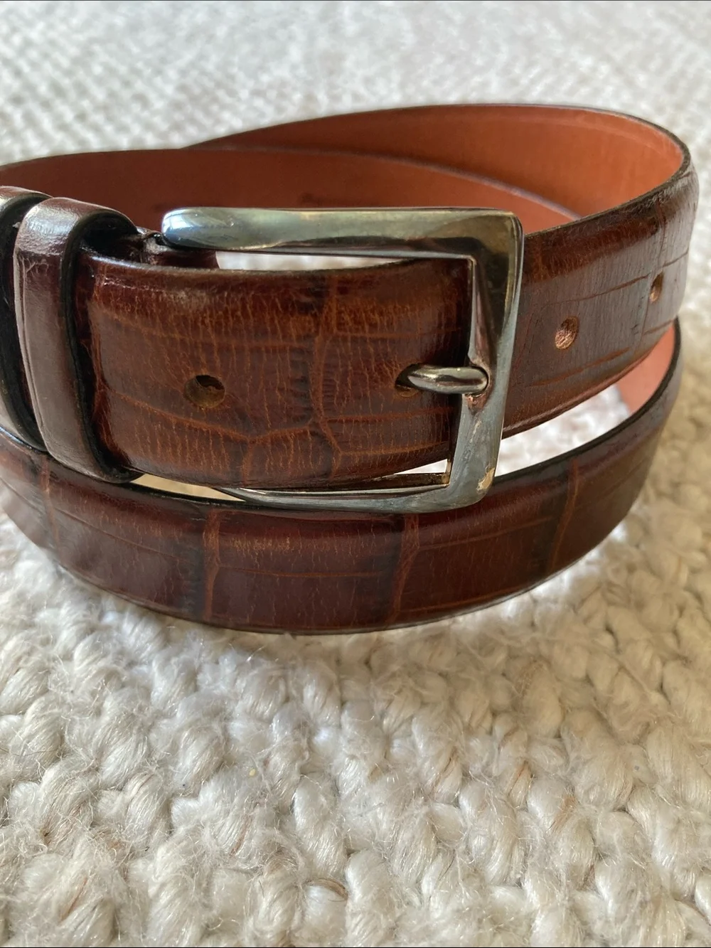 Imported Alligator Belt - Classic Croc-Embossed